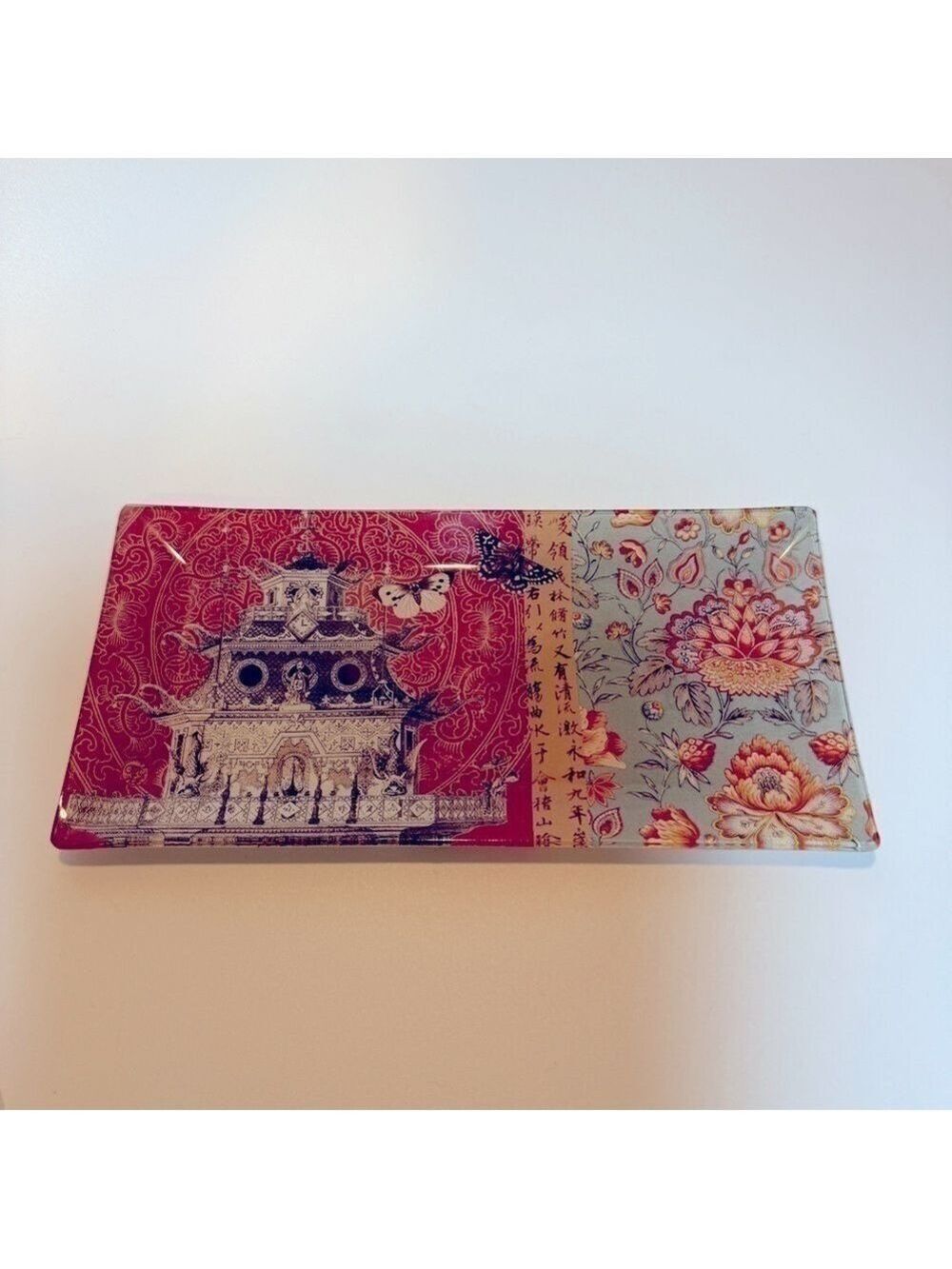 Glass jewelry tray